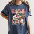 Tis The Season For Inclusion Christmas Sped Teacher Women's Comfort Colors T-Shirt Denim Tis The Season For Inclusion Christmas Sped Teacher Women's Comfort Colors T-Shirt Denim
