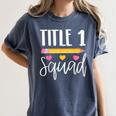 Title 1 Reading Teacher Shirt Women's Comfort Colors T-Shirt Denim Title 1 Reading Teacher Shirt Women's Comfort Colors T-Shirt Denim