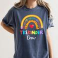 TK And Kinder Crew TK Teacher Transitional Kindergarten PreK Women's Comfort Colors T-Shirt Denim
