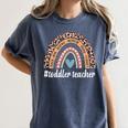 Toddler Teacher Rainbow Leopard Infant Teacher Men Women Women's Comfort Colors T-Shirt Denim Toddler Teacher Rainbow Leopard Infant Teacher Men Women Women's Comfort Colors T-Shirt Denim