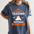 History Teacher School Shirt Halloween Educator Men Women Kids Women's Comfort Colors T-Shirt Denim History Teacher School Shirt Halloween Educator Men Women Kids Women's Comfort Colors T-Shirt Denim