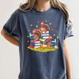 Turkey Reading Books Fall Season Thanksgiving Teacher Book Women's Comfort Colors T-Shirt Denim