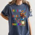 Turkey Thanksgiving Art Teacher Costume Tee For Artists Women's Comfort Colors T-Shirt Denim