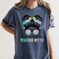 Twin Day Friends Teacher Twinning With My Bestie Women's Comfort Colors T-Shirt Denim Twin Day Friends Teacher Twinning With My Bestie Women's Comfort Colors T-Shirt Denim