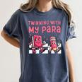 Twinning With My Para Teacher Matching Paraprofessional 70s For Men Women Women's Comfort Colors T-Shirt Denim Twinning With My Para Teacher Matching Paraprofessional 70s For Men Women Women's Comfort Colors T-Shirt Denim