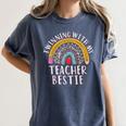 Twinning With My Teacher Bestie Spirit Week Girls Day Kids Women's Comfort Colors T-Shirt Denim