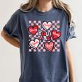Valentine You Are Loved Worthy Enough Candy Heart Teacher For Men Women Girls Kids Women's Comfort Colors T-Shirt Denim