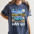 Van Go Retro Vanlife Art Teacher Women's Comfort Colors T-Shirt Denim Van Go Retro Vanlife Art Teacher Women's Comfort Colors T-Shirt Denim
