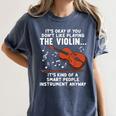 Violin Player Costume For Men Women Violin Teacher Violinist Women's Comfort Colors T-Shirt Denim Violin Player Costume For Men Women Violin Teacher Violinist Women's Comfort Colors T-Shirt Denim