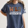 Wild About My Students Shirt Animals Teacher Women's Comfort Colors T-Shirt Denim