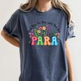 Wildflower Para Floral Paraprofessional Paraeducator Teacher Women's Comfort Colors T-Shirt Denim Wildflower Para Floral Paraprofessional Paraeducator Teacher Women's Comfort Colors T-Shirt Denim