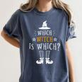 Which Witch Is Which Halloween Grammar Teacher Costume Women's Comfort Colors T-Shirt Denim Which Witch Is Which Halloween Grammar Teacher Costume Women's Comfort Colors T-Shirt Denim