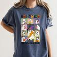 Women Halloween The Teacher Tour Ghosts Pencil Pumpkins Women's Comfort Colors T-Shirt Denim Women Halloween The Teacher Tour Ghosts Pencil Pumpkins Women's Comfort Colors T-Shirt Denim
