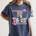 Women PE Teacher Back To School Physical Education Teacher Women's Comfort Colors T-Shirt Denim