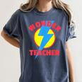 Wonder Teacher Teacher Halloween Tshirt Women's Comfort Colors T-Shirt Denim Wonder Teacher Teacher Halloween Tshirt Women's Comfort Colors T-Shirt Denim