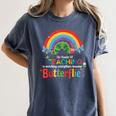 The Wonder Of Teaching Is Watching Caterpillars Teacher Women's Comfort Colors T-Shirt Denim The Wonder Of Teaching Is Watching Caterpillars Teacher Women's Comfort Colors T-Shirt Denim