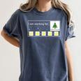 I Am Working For Christmas Break Special Education Teacher Women's Comfort Colors T-Shirt Denim I Am Working For Christmas Break Special Education Teacher Women's Comfort Colors T-Shirt Denim