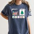 I Am Working For Christmas Break Special Education Teacher Women's Comfort Colors T-Shirt Denim