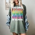 100 Days Of School Heart Love Teacher Or Student 100th Day Women's Comfort Colors T-Shirt Berry