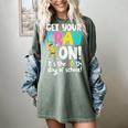 100th Day Of School Get Your Cray On Teacher Women's Comfort Colors T-Shirt Berry