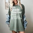 4th Grade Teacher Definition Back To School First Day Women's Comfort Colors T-Shirt Berry 4th Grade Teacher Definition Back To School First Day Women's Comfort Colors T-Shirt Berry