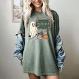 67 Teacher Halloween Ghost Six Seven Meme Math Joke Women's Comfort Colors T-Shirt Berry
