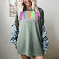 Back To School Neon Checkered First Grade Colorful Teacher Women's Comfort Colors T-Shirt Berry Back To School Neon Checkered First Grade Colorful Teacher Women's Comfort Colors T-Shirt Berry
