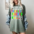 Battery Life Of a Preschool School Teacher School Week Women's Comfort Colors T-Shirt Berry