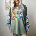 I Blasted Through 100 Days Of School 100th Day Teacher Kids Women's Comfort Colors T-Shirt Berry