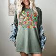 Book Tree All Is Calm Said No Teacher Ever Christmas Women's Comfort Colors T-Shirt Berry Book Tree All Is Calm Said No Teacher Ever Christmas Women's Comfort Colors T-Shirt Berry