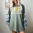 Boys Girls Teachers Rock Back To School ABCD Back In Class Women's Comfort Colors T-Shirt Berry