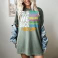 Bruh We Back Bruh No Cap We'Re Back Teacher Student Women's Comfort Colors T-Shirt Berry