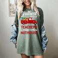 Bunch Of Teachers This Side Of The Nuthouse Xmas Women's Comfort Colors T-Shirt Berry