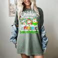 Chillin With My Pre-K Snowmies Christmas Teacher Xmas Women's Comfort Colors T-Shirt Berry