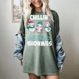 Chillin' With My Preschool Snowmies Teacher Christmas Men Women Kids Women's Comfort Colors T-Shirt Berry