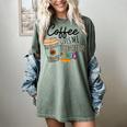 Coffee Gives Me Teacher Power Teacher Elementary Women Women's Comfort Colors T-Shirt Berry