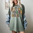 Coffee Teach Repeat Leopard Print Back To School Teachers Women's Comfort Colors T-Shirt Berry
