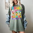Color The World With Kindness Teachers Back To School Women's Comfort Colors T-Shirt Berry Color The World With Kindness Teachers Back To School Women's Comfort Colors T-Shirt Berry