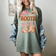 Cowboy Teacher These Boots Are Made-For Teaching School Women's Comfort Colors T-Shirt Berry