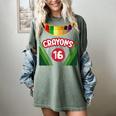 Crayon Box Fun Teacher Student Crayon Squad Halloween 2023 Women's Comfort Colors T-Shirt Berry