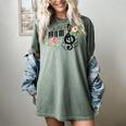 Cut Music Teacher Shirt With a Piano Keys Notes And Flowers Women's Comfort Colors T-Shirt Berry