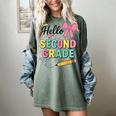 Cute Hello Second Grade Back To School Coquette Teacher Girl Women's Comfort Colors T-Shirt Berry