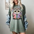 Cute Reading Owl Book Lover Teacher Librarian Bookworm Women's Comfort Colors T-Shirt Berry Cute Reading Owl Book Lover Teacher Librarian Bookworm Women's Comfort Colors T-Shirt Berry