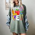 Cute Teach Love And Inspire Men Women Teacher Women's Comfort Colors T-Shirt Berry Cute Teach Love And Inspire Men Women Teacher Women's Comfort Colors T-Shirt Berry