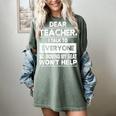 Dear Teacher i Talk To Everyone Funny Back To School Women's Comfort Colors T-Shirt Berry Dear Teacher i Talk To Everyone Funny Back To School Women's Comfort Colors T-Shirt Berry