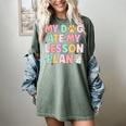 My Dog Ate My Lesson Plan Kindergarten Teacher Dog Lover For Men Women Women's Comfort Colors T-Shirt Berry