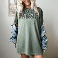 Easily Distracted By Rocks Rock Lover Geology Teacher Women's Comfort Colors T-Shirt Berry