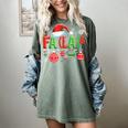 FA LA 8 Christmas Santa FA La Math Teacher Student Women's Comfort Colors T-Shirt Berry