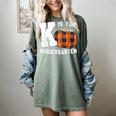 Fall Kindergarten Teacher K Is For Buffalo Plaid Pumpkin Women's Comfort Colors T-Shirt Berry