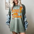 Fall In Love With Teaching 1st Grade Teacher Thanksgiving For Men Women Girls Kids Women's Comfort Colors T-Shirt Berry